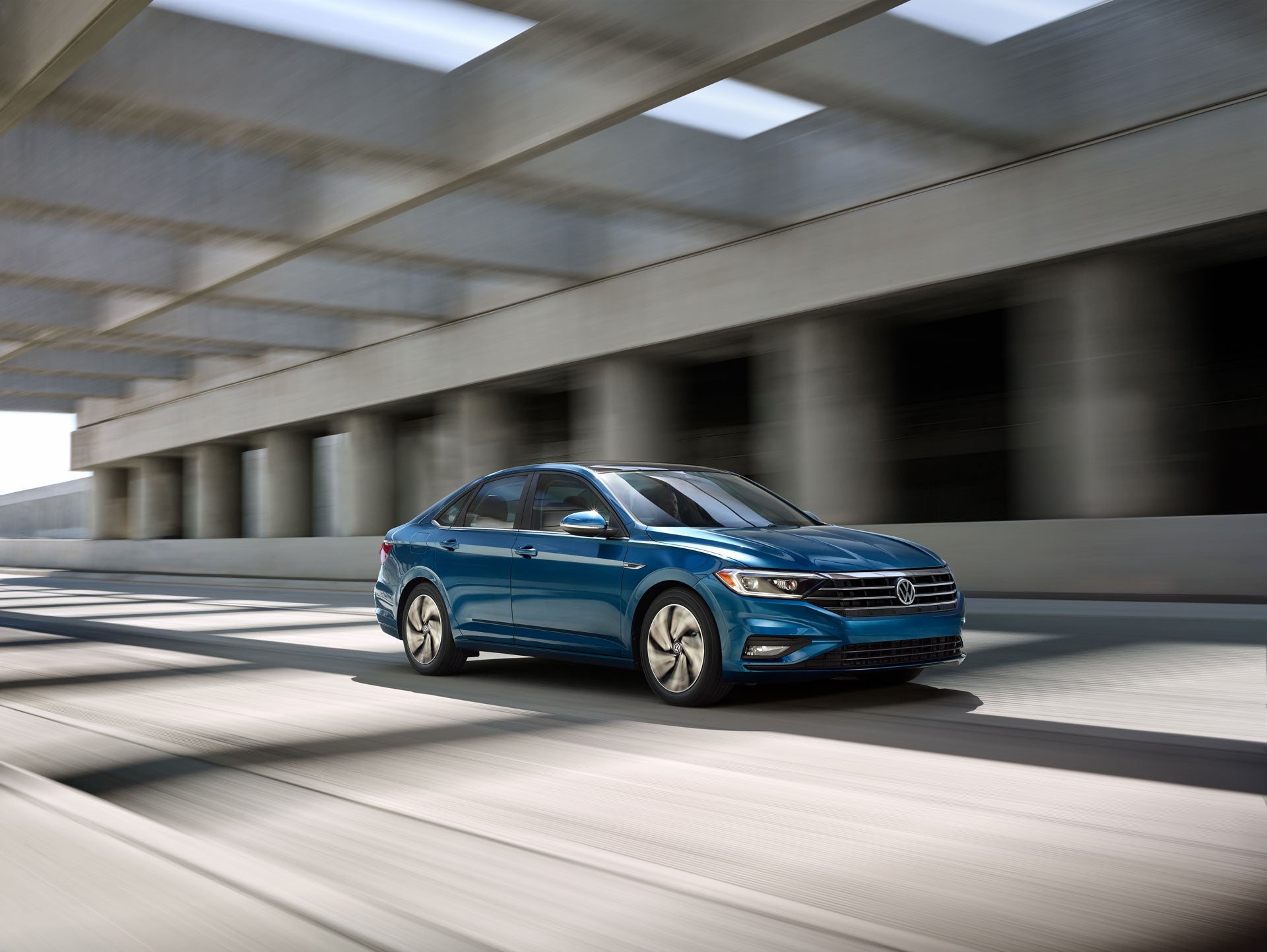 New Volkswagen Jetta on the Highway