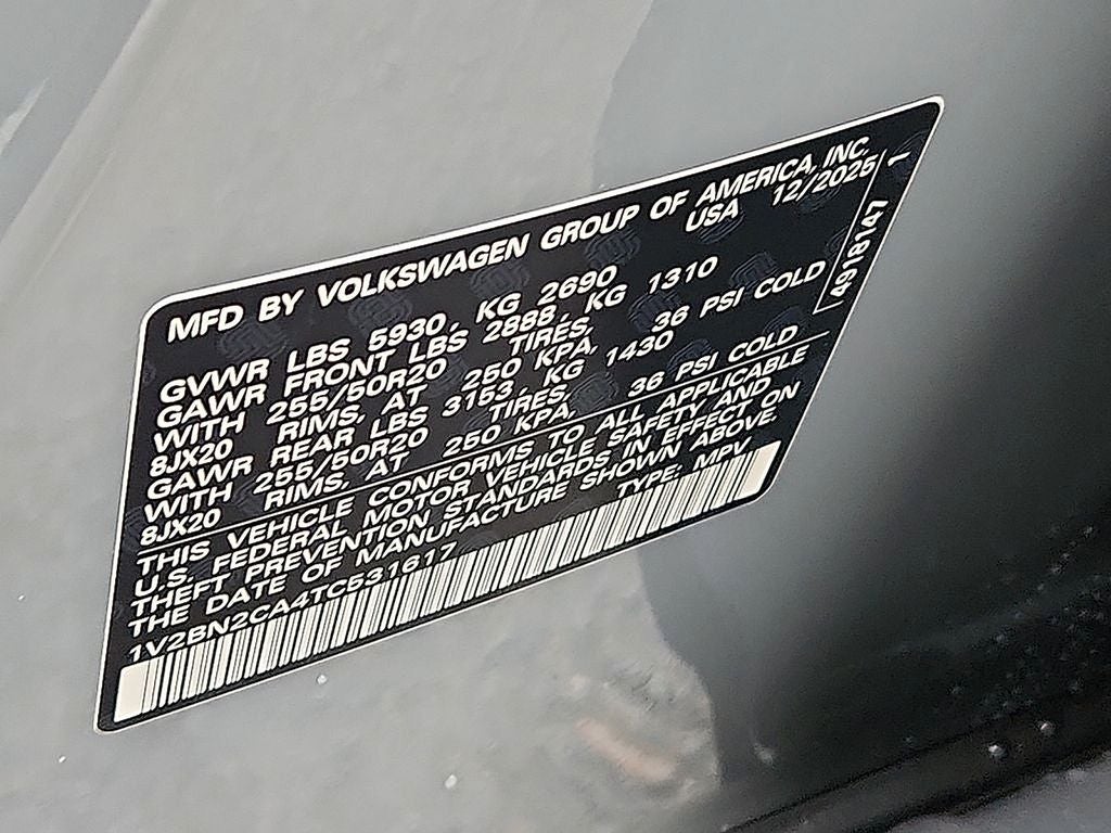 2026 Volkswagen Atlas 2.0T SEL