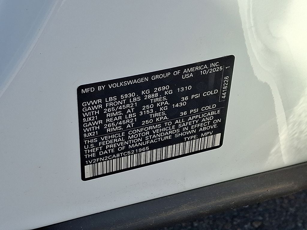 2026 Volkswagen Atlas 2.0T SEL Premium R-Line