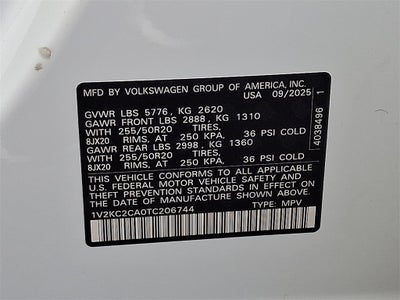 2026 Volkswagen Atlas Cross Sport 2.0T SE w/Technology