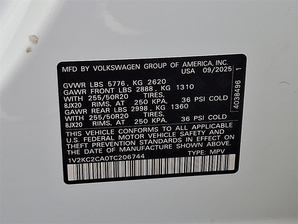 2026 Volkswagen Atlas Cross Sport 2.0T SE w/Technology