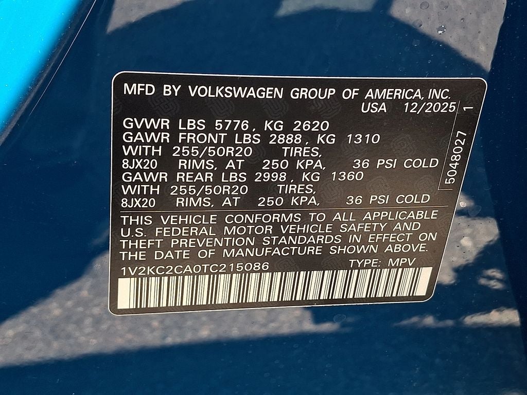 2026 Volkswagen Atlas Cross Sport 2.0T SE w/Technology