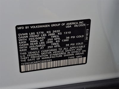 2026 Volkswagen Atlas Cross Sport 2.0T SE w/Technology