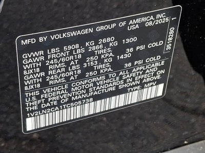 2026 Volkswagen Atlas 2.0T SE