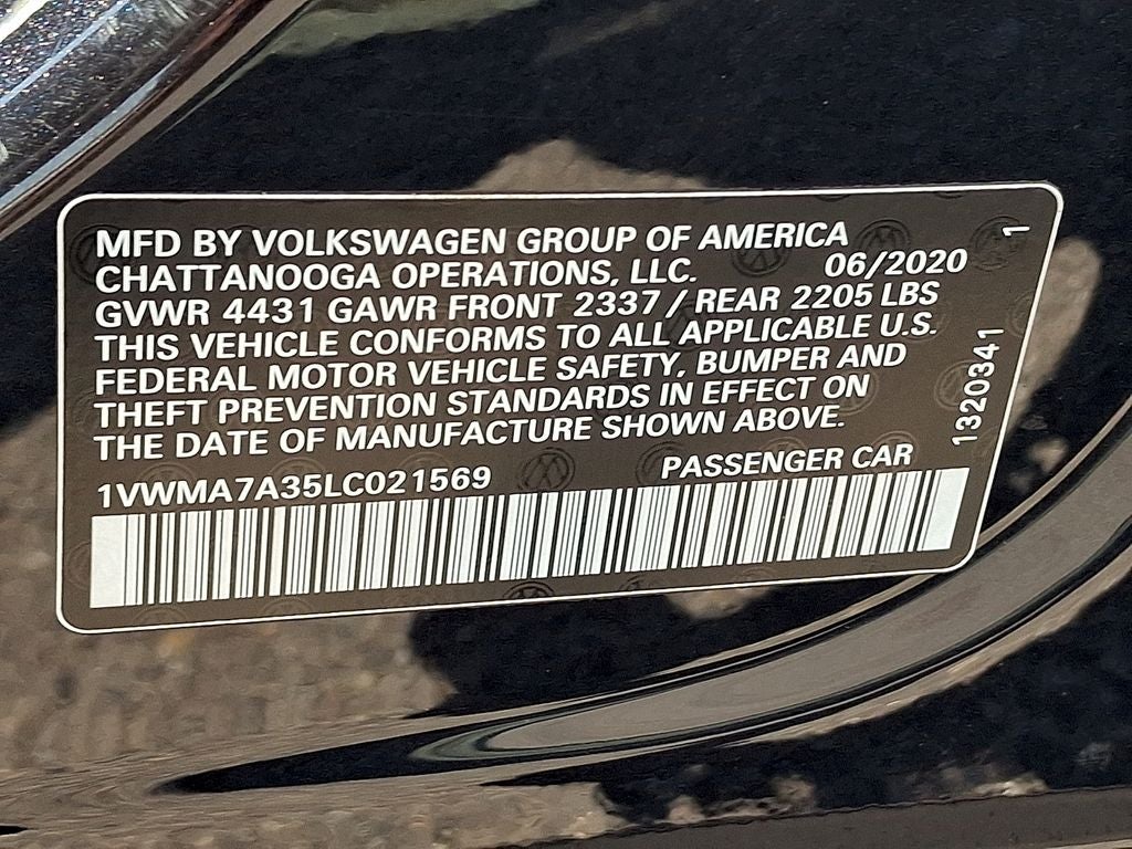 2020 Volkswagen Passat 2.0T R-Line