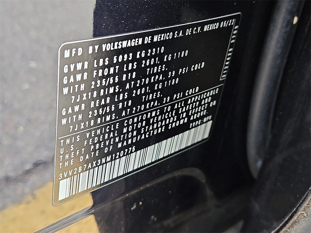 2022 Volkswagen Tiguan 2.0T SE