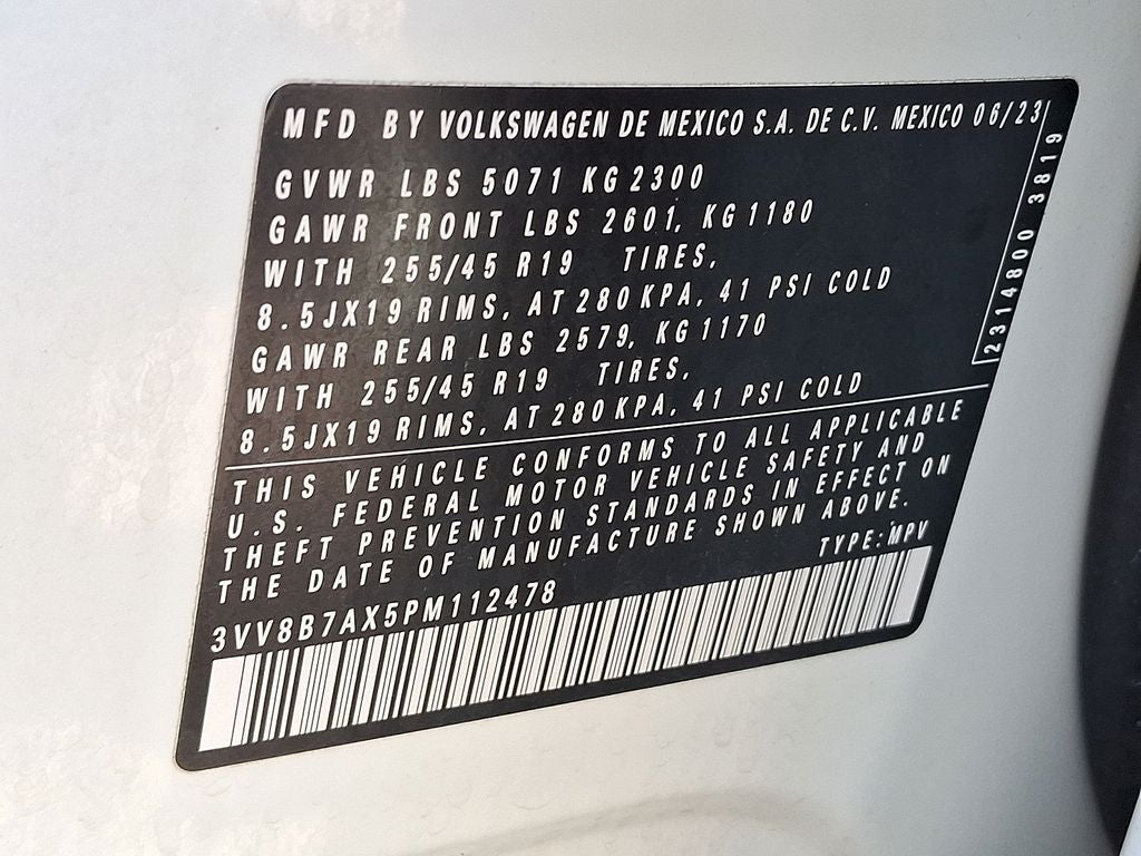 2023 Volkswagen Tiguan 2.0T SE R-Line Black
