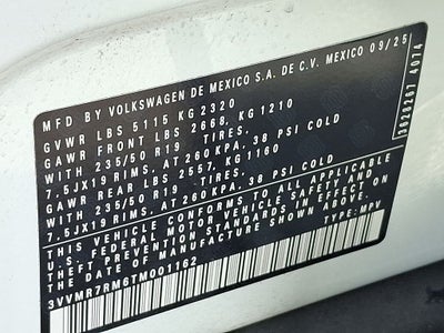 2026 Volkswagen Tiguan 2.0T SE