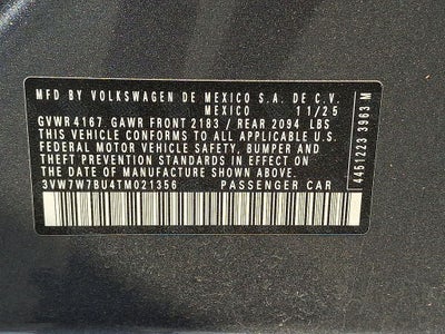 2026 Volkswagen Jetta 1.5T SE