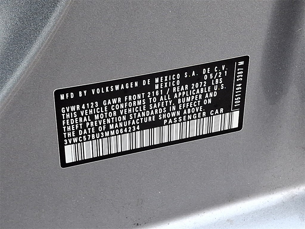 2021 Volkswagen Jetta 1.4T S