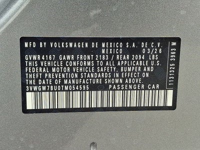 2026 Volkswagen Jetta 1.5T SEL