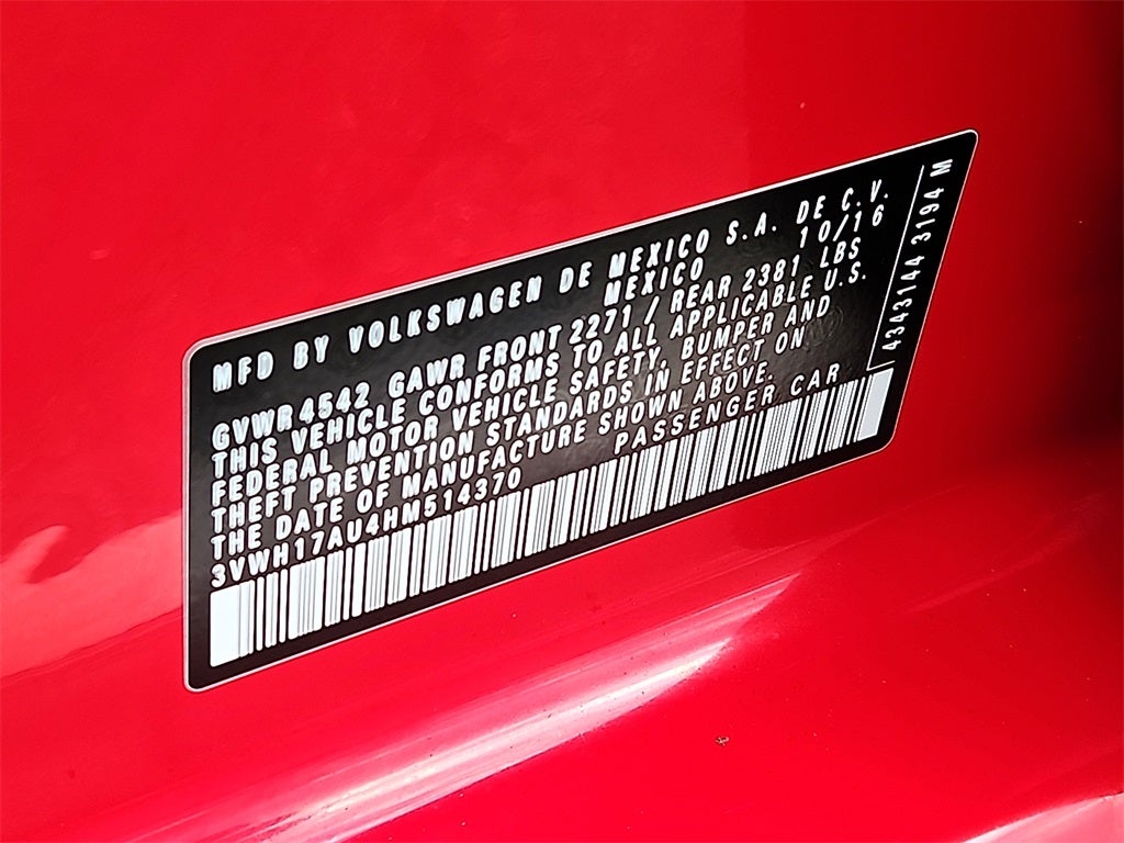 2017 Volkswagen Golf Alltrack TSI S 4Motion