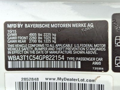 2016 BMW 4 Series 428i xDrive