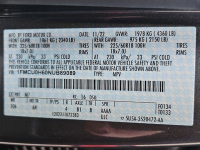 2022 Ford Escape SEL