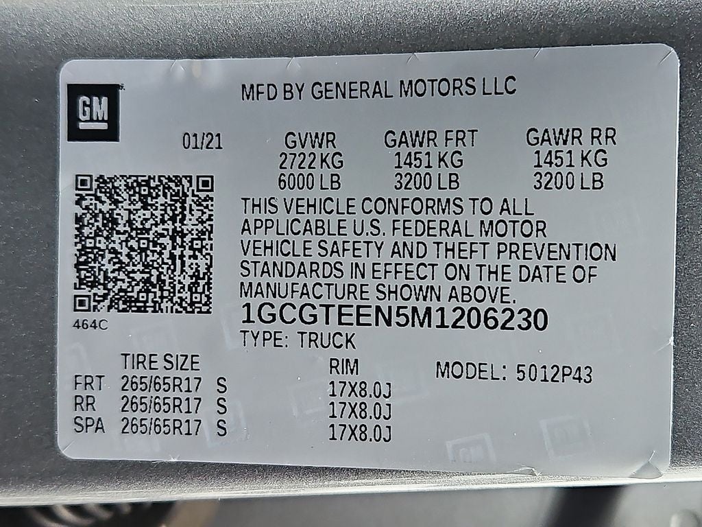 2021 Chevrolet Colorado ZR2