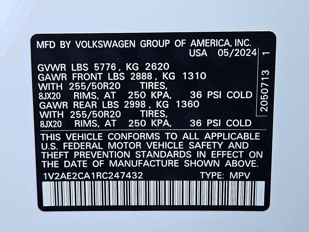 2024 Volkswagen Atlas Cross Sport 2.0T SEL R-Line