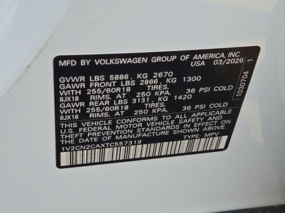 2026 Volkswagen Atlas 2.0T Peak Edition