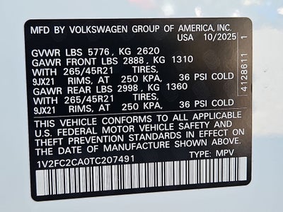 2026 Volkswagen Atlas Cross Sport 2.0T SEL Premium R-Line