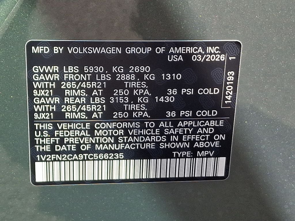 2026 Volkswagen Atlas 2.0T SEL Premium R-Line