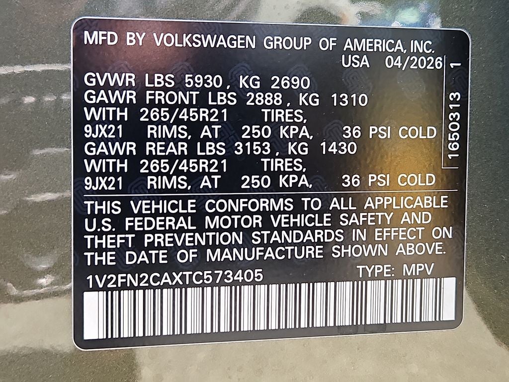 2026 Volkswagen Atlas 2.0T SEL Premium R-Line