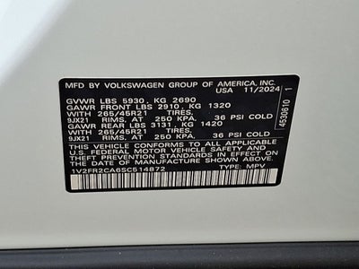 2025 Volkswagen Atlas 2.0T SEL Premium R-Line