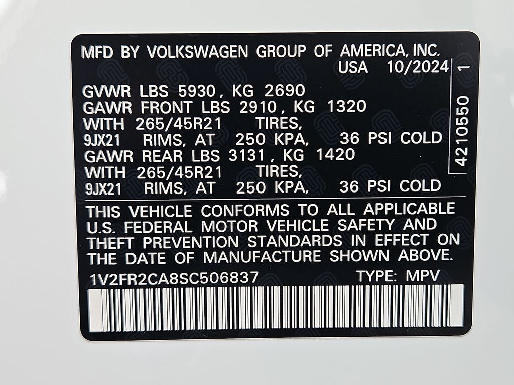 2025 Volkswagen Atlas 2.0T SEL Premium R-Line