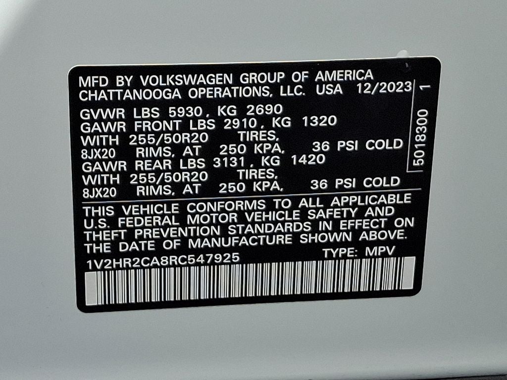 2024 Volkswagen Atlas 2.0T SE w/Technology