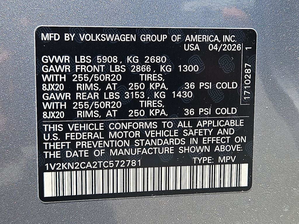 2026 Volkswagen Atlas 2.0T SE w/Technology