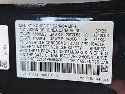 2023 Honda Civic Sport