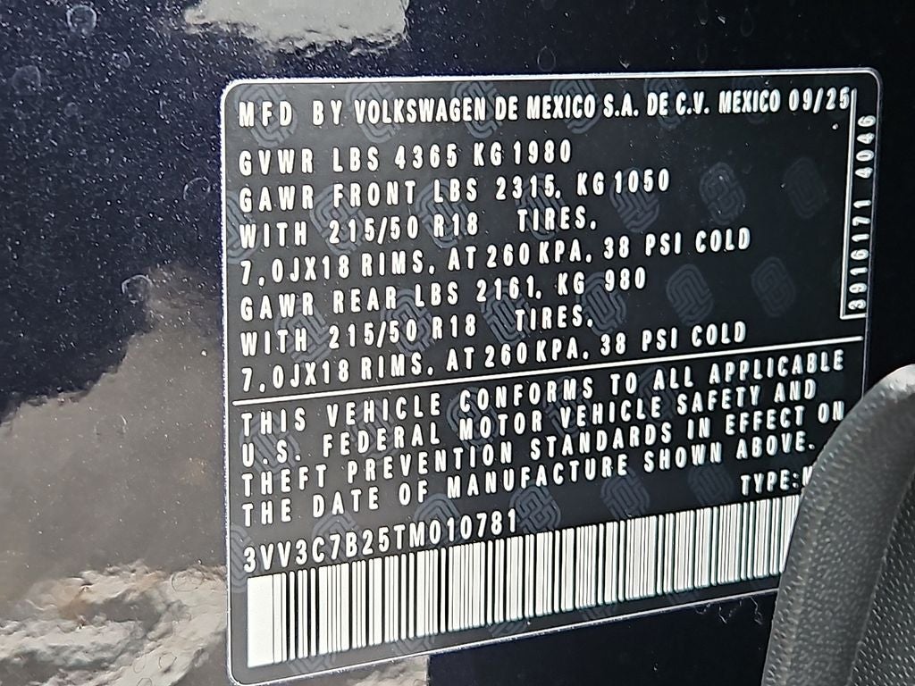 2026 Volkswagen Taos 1.5T SE Black