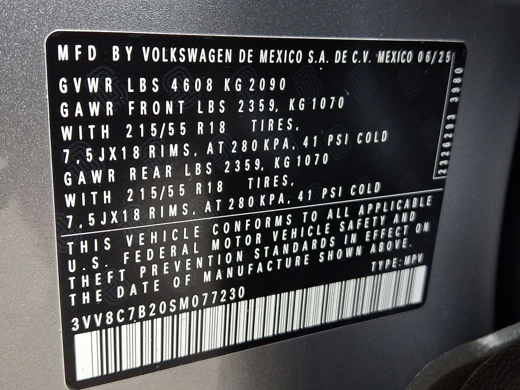 2025 Volkswagen Taos 1.5T S