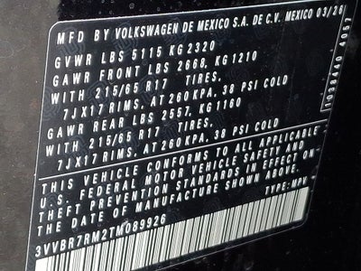 2026 Volkswagen Tiguan 2.0T S