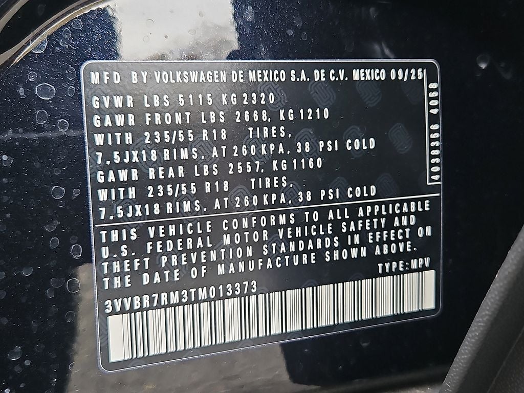 2026 Volkswagen Tiguan 2.0T S