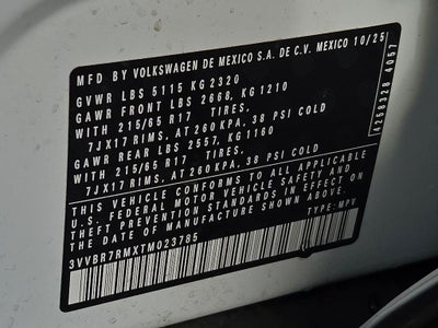 2026 Volkswagen Tiguan 2.0T S
