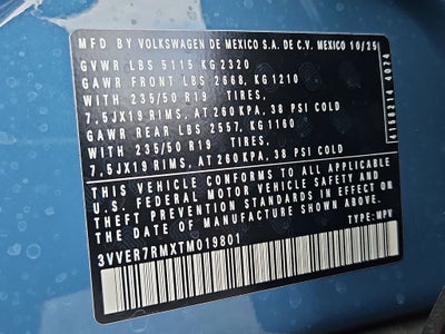 2026 Volkswagen Tiguan 2.0T SE