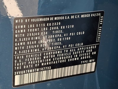 2026 Volkswagen Tiguan 2.0T SE R-Line Black