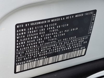 2026 Volkswagen Tiguan 2.0T SE R-Line Black