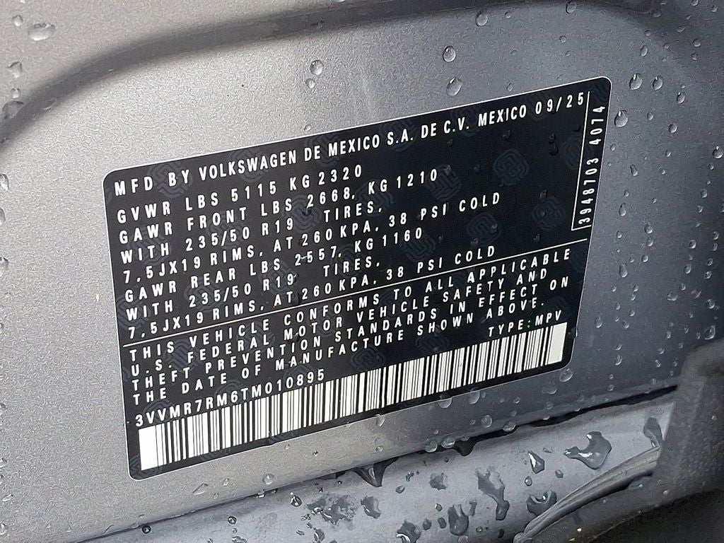 2026 Volkswagen Tiguan 2.0T SE