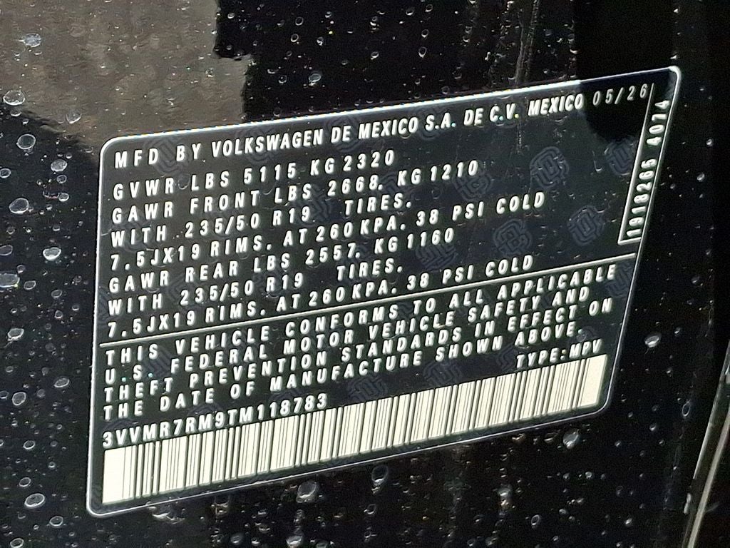 2026 Volkswagen Tiguan 2.0T SE