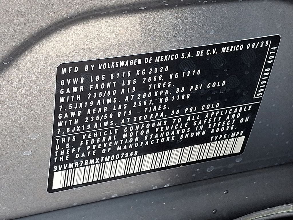 2026 Volkswagen Tiguan 2.0T SE