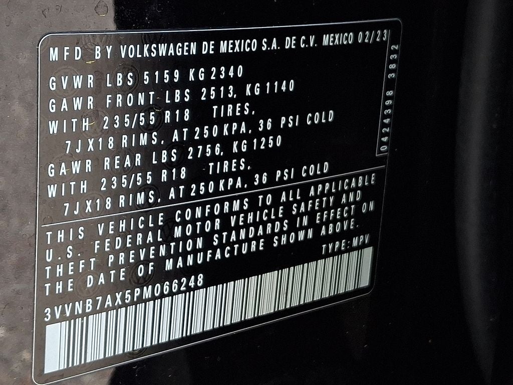 2023 Volkswagen Tiguan 2.0T SE