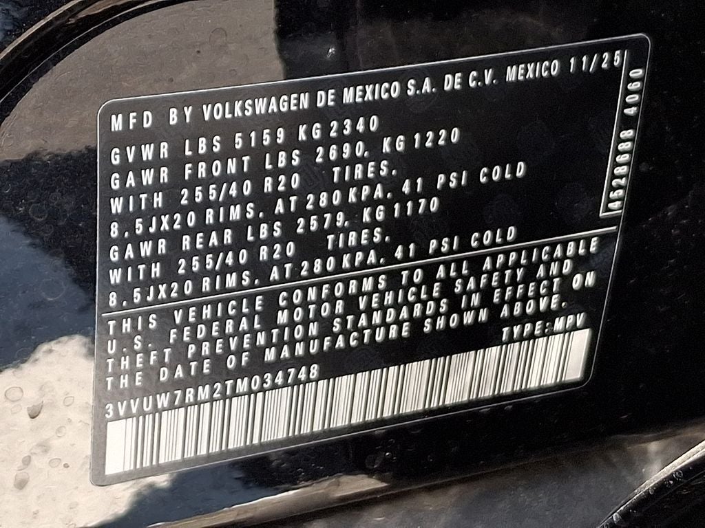 2026 Volkswagen Tiguan 2.0T SEL R-Line Turbo