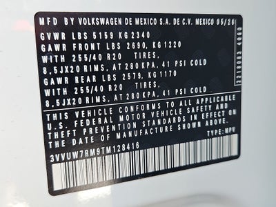 2026 Volkswagen Tiguan 2.0T SEL R-Line Turbo