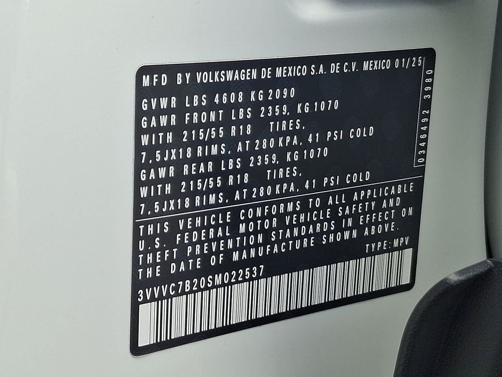 2025 Volkswagen Taos 1.5T SE