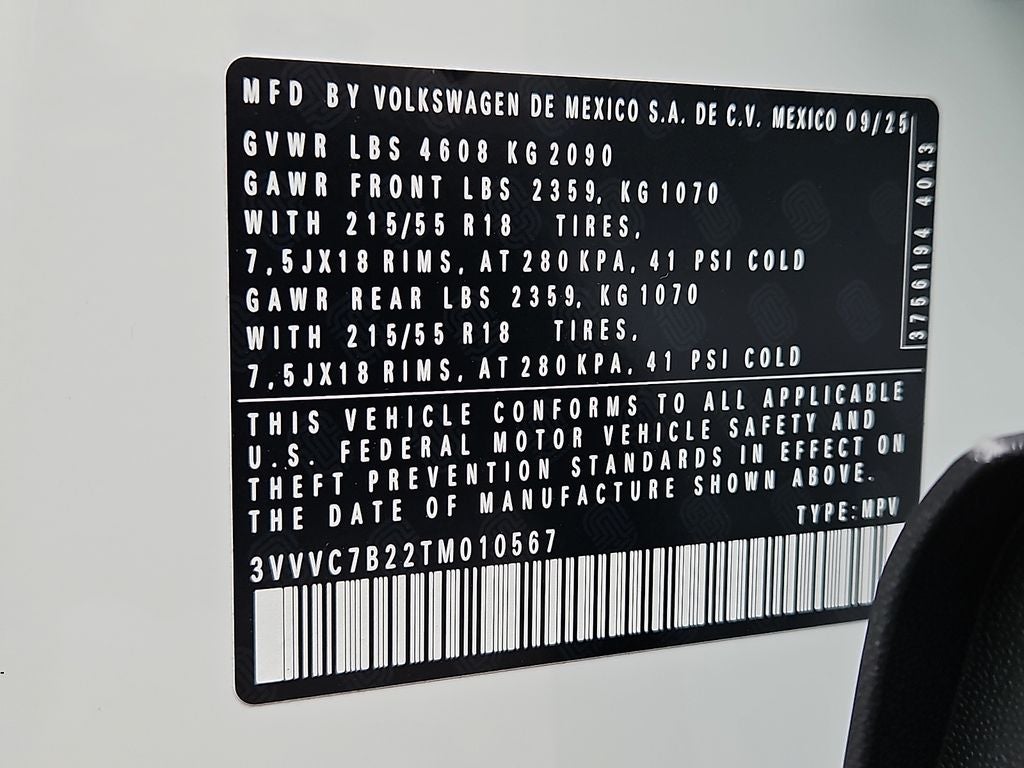 2026 Volkswagen Taos 1.5T SE