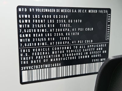 2026 Volkswagen Taos 1.5T SE