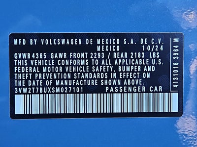 2025 Volkswagen Jetta GLI 2.0T Autobahn