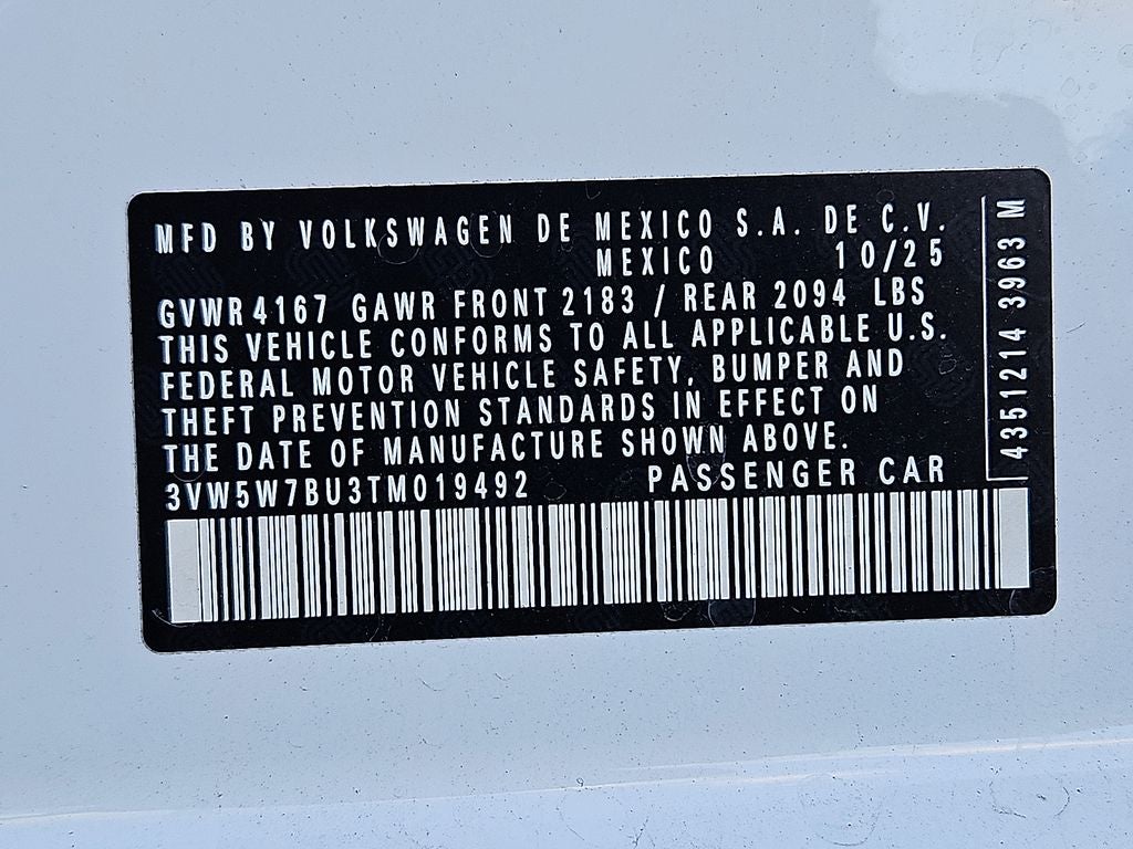 2026 Volkswagen Jetta 1.5T S