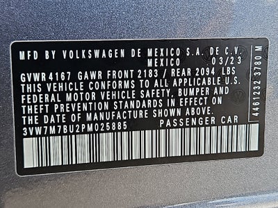 2023 Volkswagen Jetta 1.5T SE