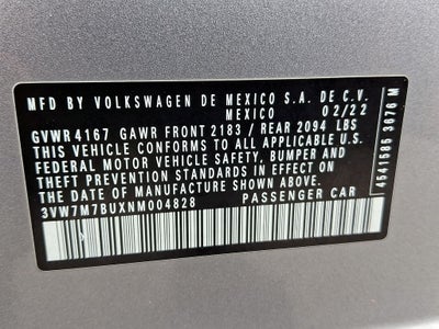 2022 Volkswagen Jetta 1.5T SE